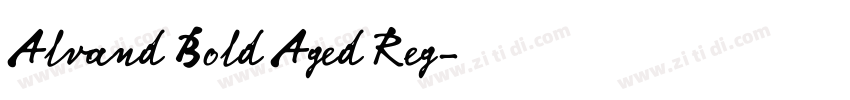 Alvand Bold Aged Reg字体转换